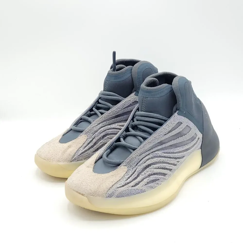 Adidas Yeezy QNTM Mono Carbon Blue Sneakers GX6594 Mens Size 6